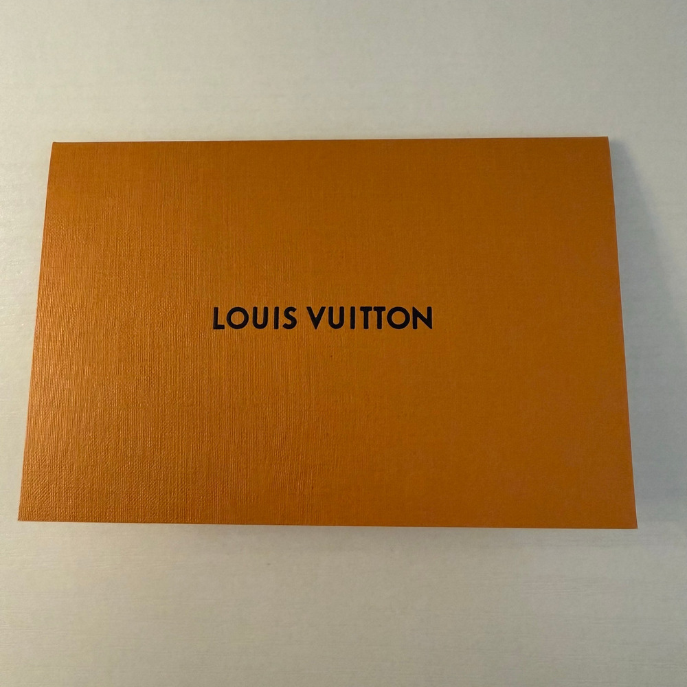 Louis Vuitton Gift Card Envelope Presentation Sleeve Orange 5x3
